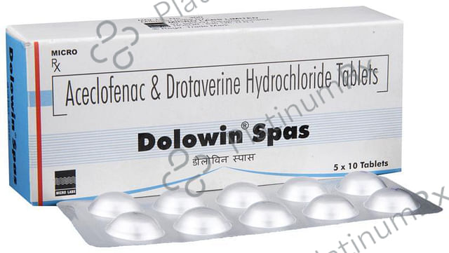 Dolowin Spas 100/80mg Tablet 10s