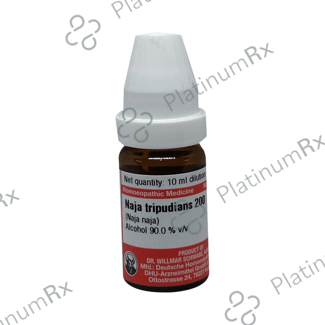 Dr Willmar Schwabe Germany Naja Tripudians Dilution 200