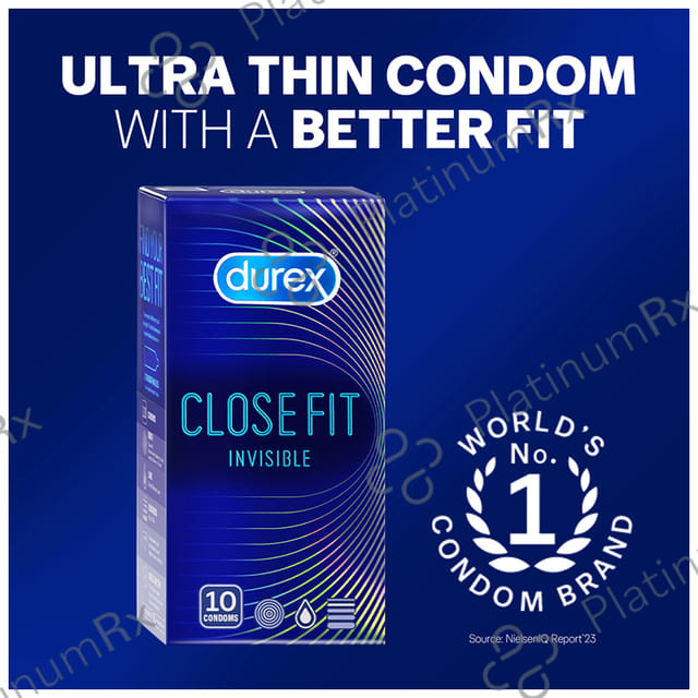 Durex Close Fit Invisible Condom 10s