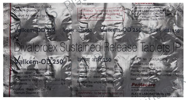 Valkem OD SR 250mg Tablet 10s