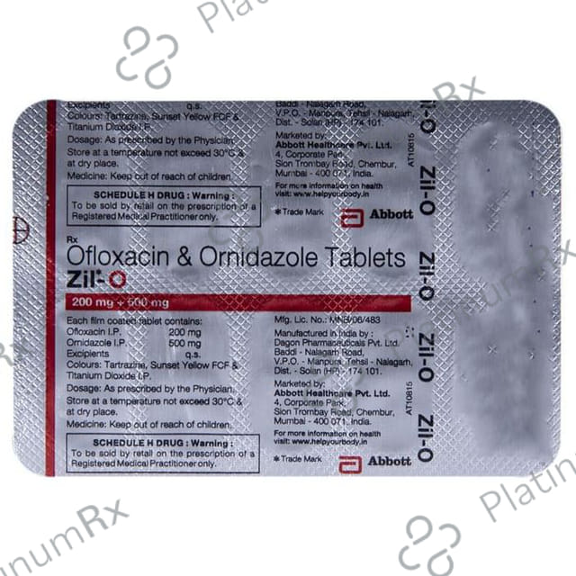 Zil O 200/500mg Tablet 10s