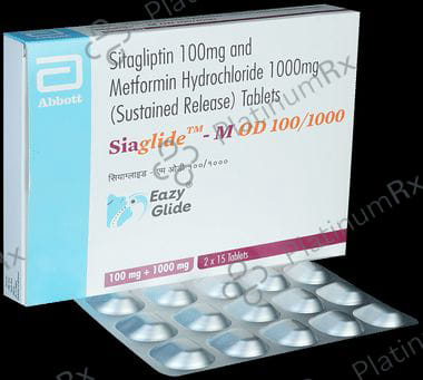 Siaglide M OD 100/1000mg Tablet SR 15s