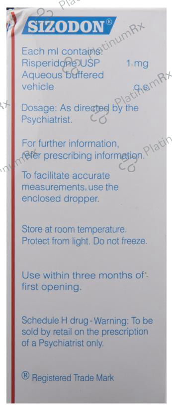 Sizodon 1mg Oral Solution 60ml