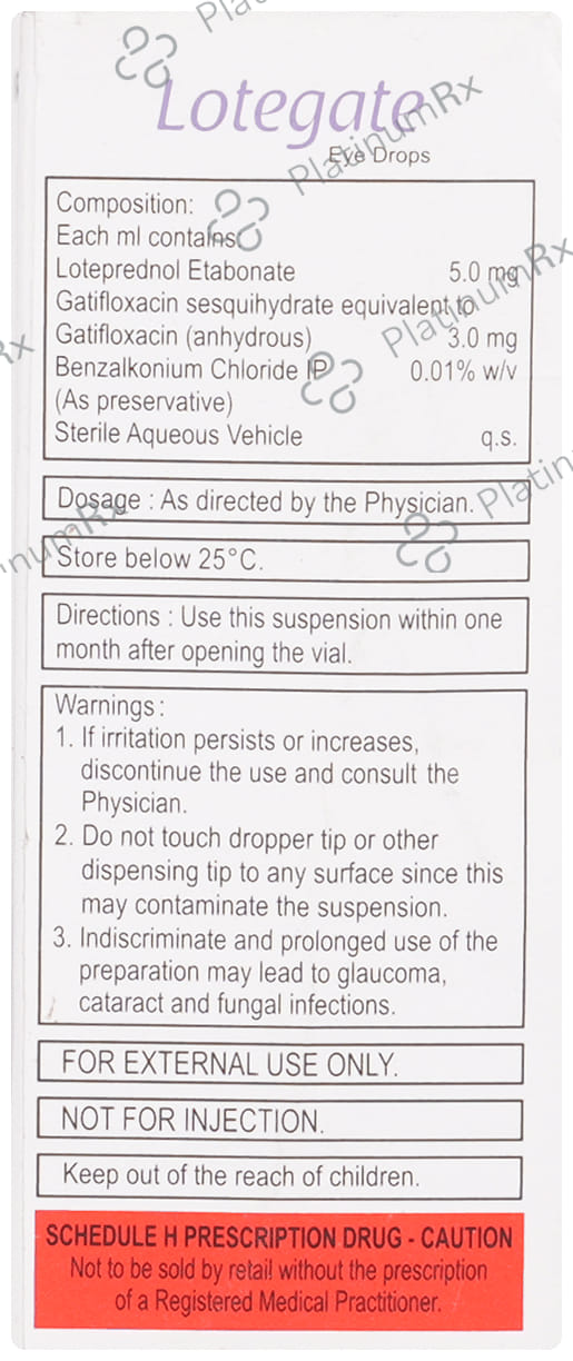 Lotegate 3/5mg Eye Drop 5ml