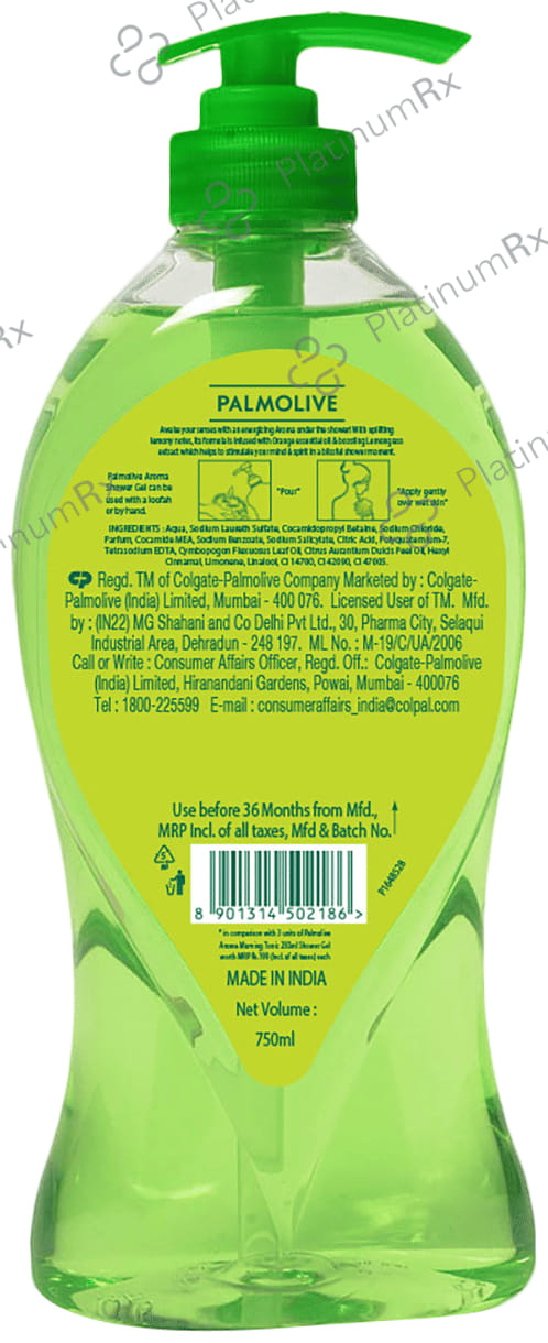 Palmolive Aroma Morning Tonic Bodywash Shower Gel 750 Body Wash