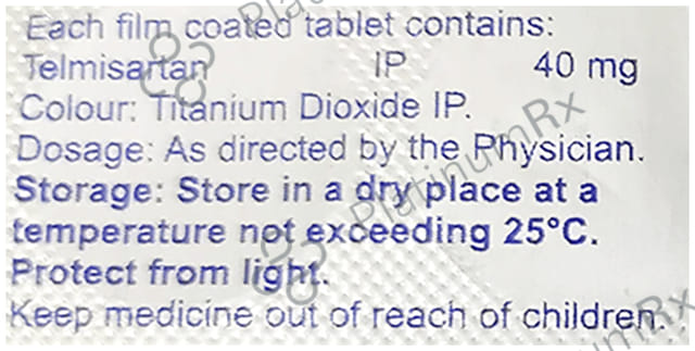 Telmilace 40mg Tablet