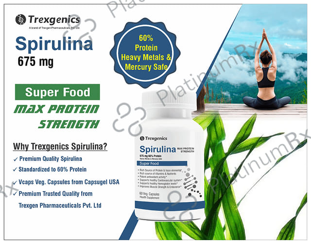 Trexgenics Spirulina Veg Capsule
