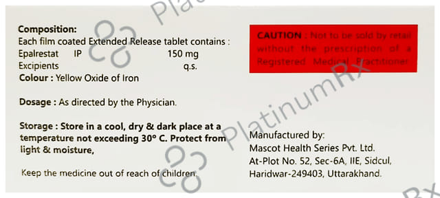 Epalpex 150mg Tablet SR 10s