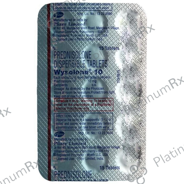 Wysolone 10mg Tablet DT 15s