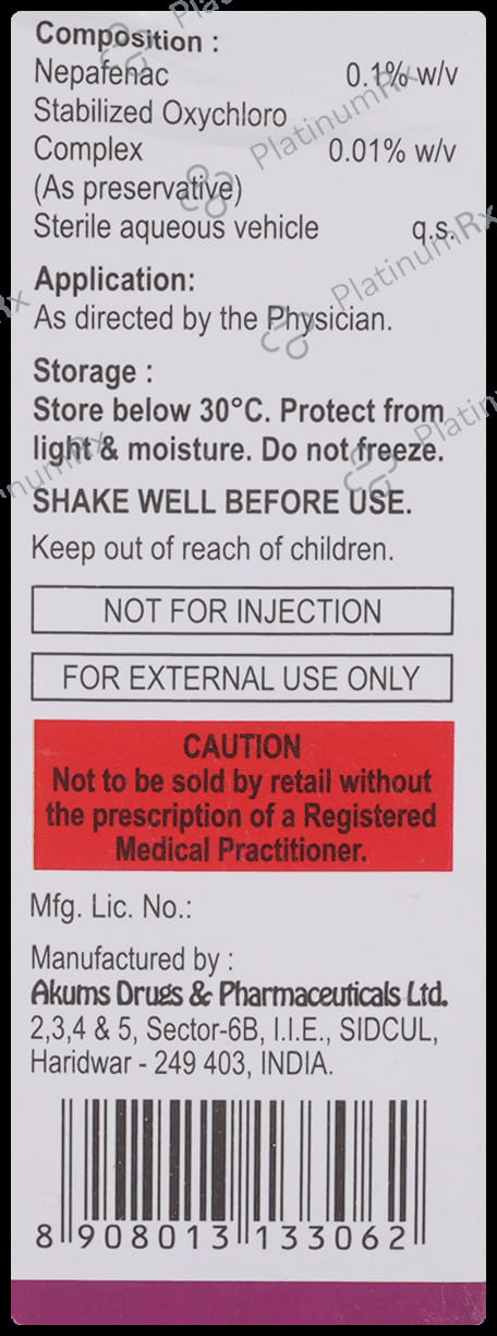Nepavon 0.1% Eye Drop 5ml