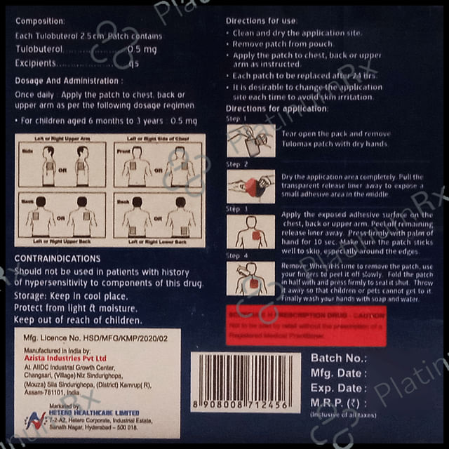 Tulomax 0.5 Transdermal Patch