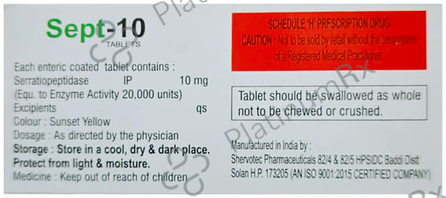 Sept 10mg Tablet 10s