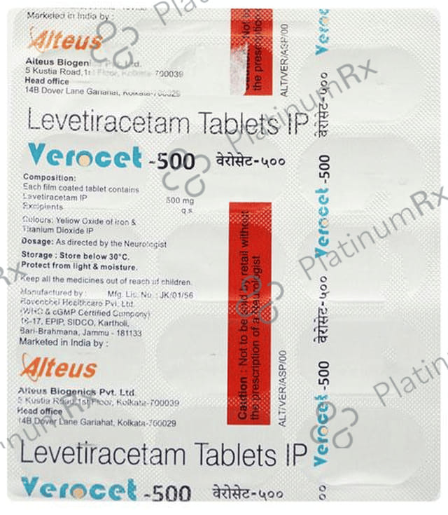 Verocet 500mg Tablet 15s