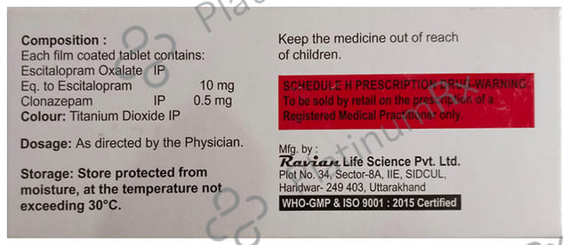 Baramaas 10/0.5mg Tablet 10s