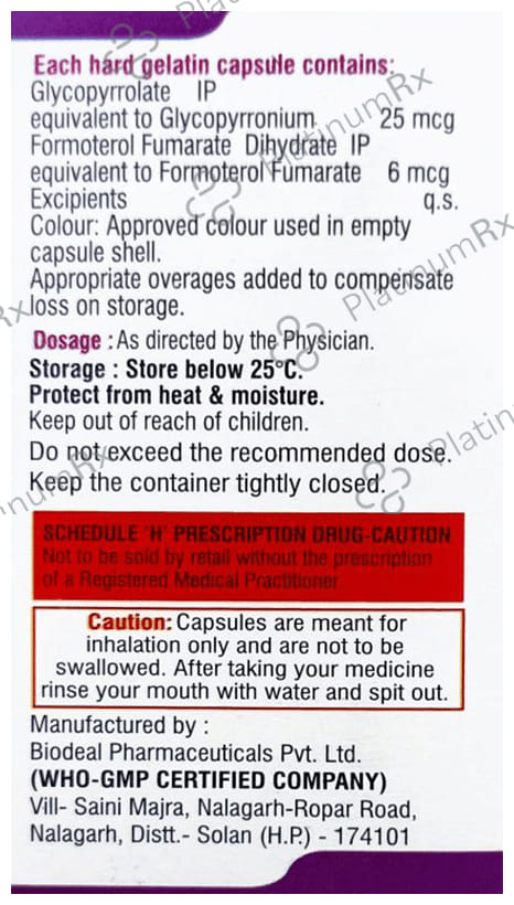 Glycoprl F 6/0.05mcg Dpicaps 30s