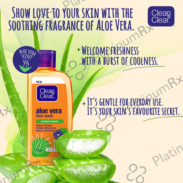 Clean & Clear Aloe Vera Face Wash 50ml
