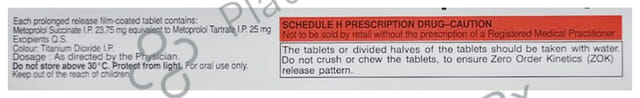 Seloken XL 25mg Tablet PR 15s