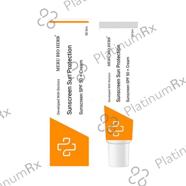 Meru Bio Herb Sunscreen Sun Protection SPF 50+ Cream 50gm
