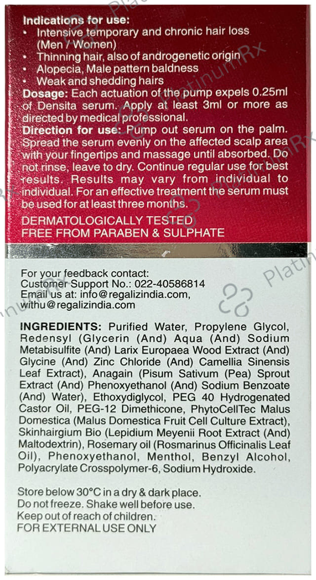 Regaliz Densita Hair Growth Serum