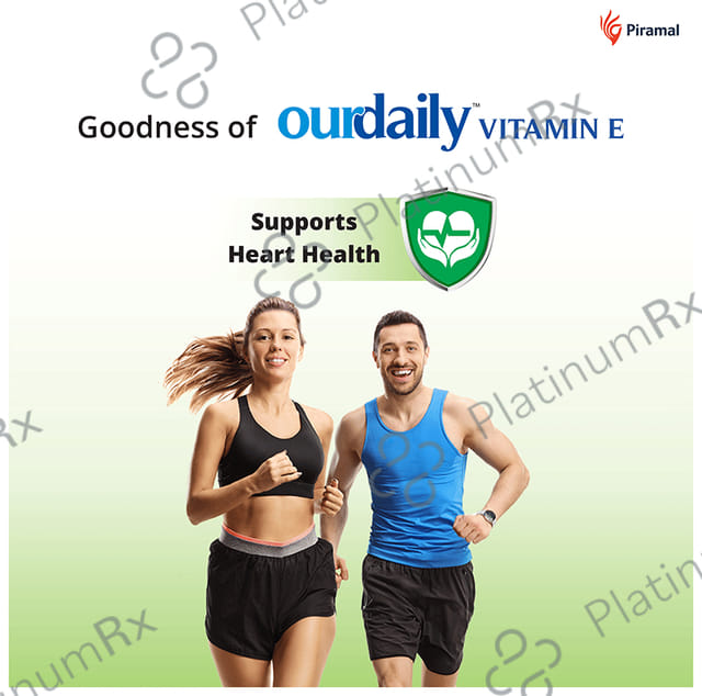 OurDaily Vitamin E 400mg for Skin, Eye & Hair Health - Soft Gelatin Capsule 120 Soft Gelatin Capsule