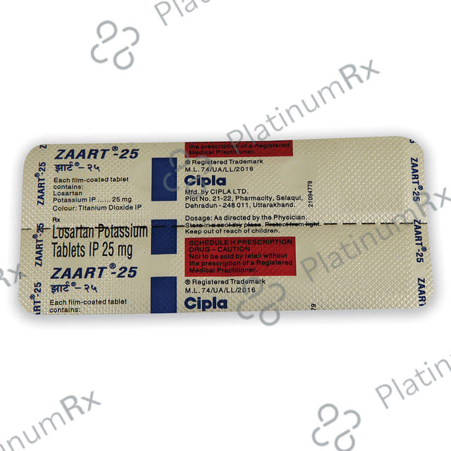 Zaart 25mg Tablet
