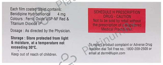 Benipath 4mg Tablet 10s