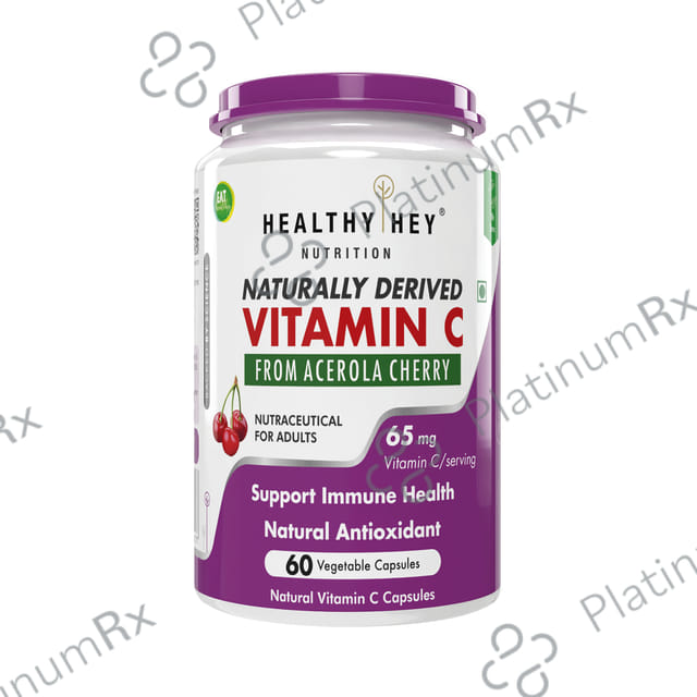 HealthyHey Nutrition Naturally Derived Vitamin C Vegetable Capsule