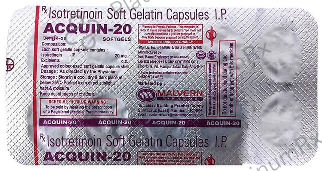 Acquin 20mg Capsule 10s