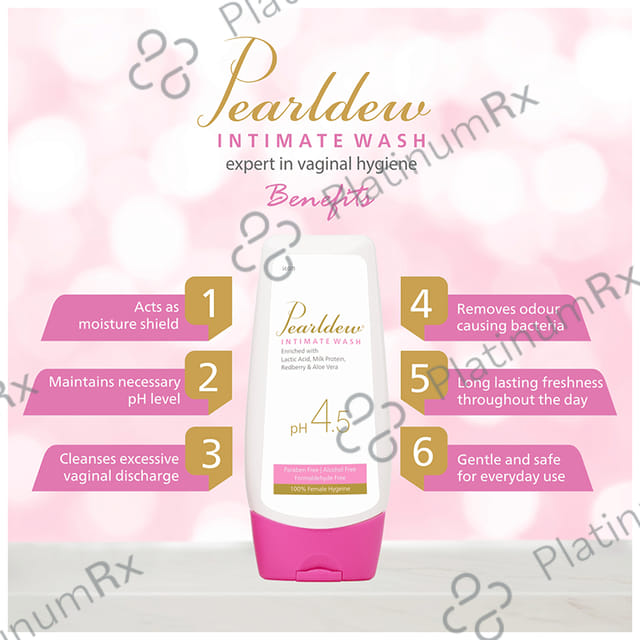 Pearldew PH 4.5 Intimate Wash (100ml Each) 1 Bottle
