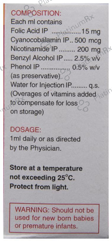 Vitcofol 200/15mg/500mcg Injection 10ml