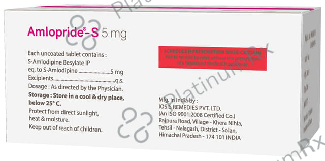 Amlopride S 5mg Tablet 10s