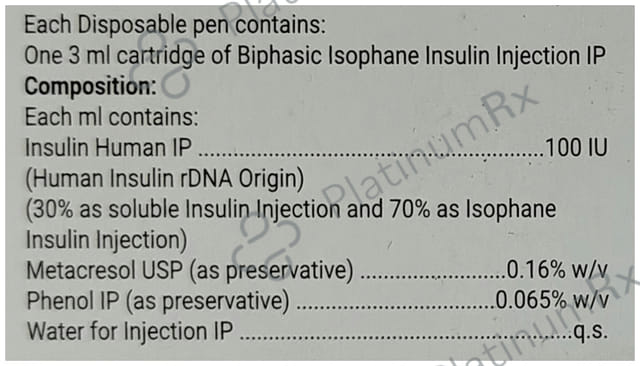 Xsulin (100 IU/ml) Disposable Pen 1X3ml