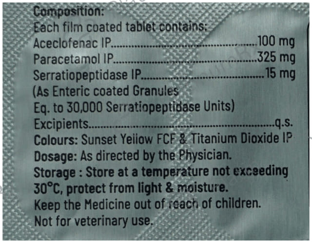 Dolofresh SP 100/325/15mg Tablet 10s