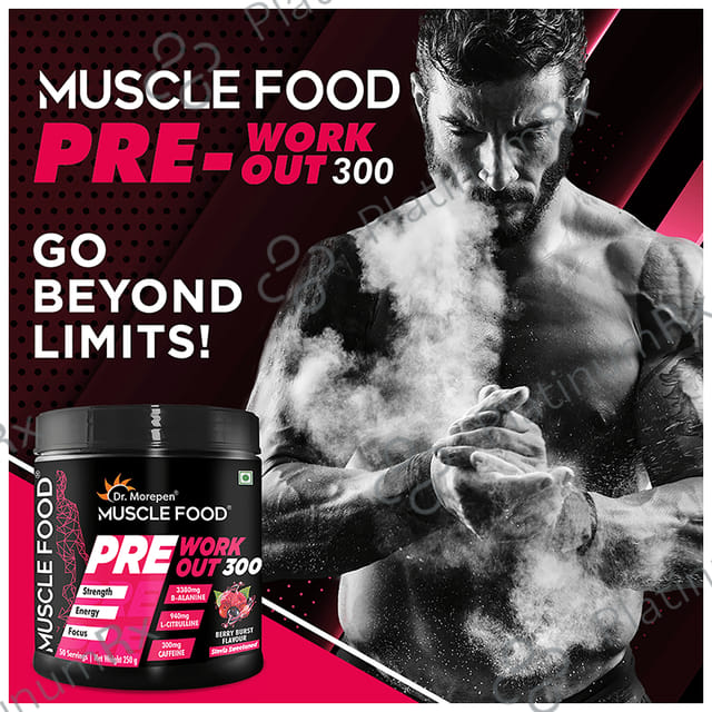 Dr. Morepen Muscle Food Pre Workout 300 Berry Burst