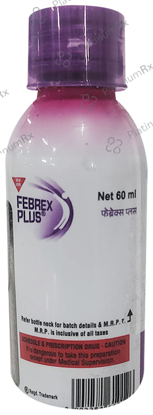 Febrex Plus Delicious Rose Syrup 60ml