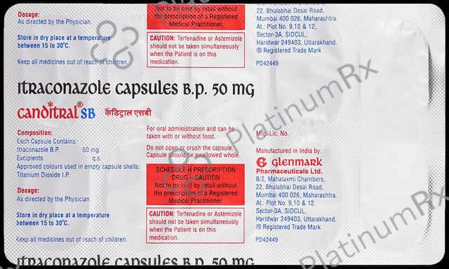 Canditral SB 50mg Capsule 10s