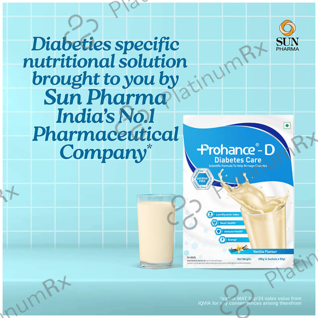 Prohance D Diabetes Care Vanilla Flavour Powder 200gm