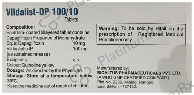 Vildalist DP 10mg/100mg Tablet SR