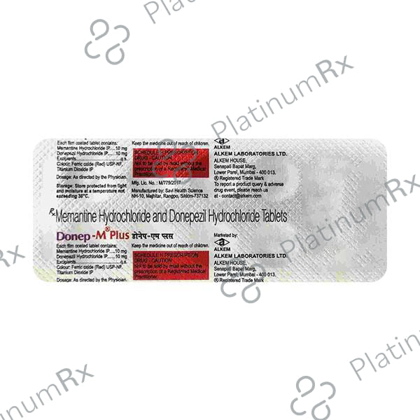 Donep M Plus 10/10mg Tablet 10s