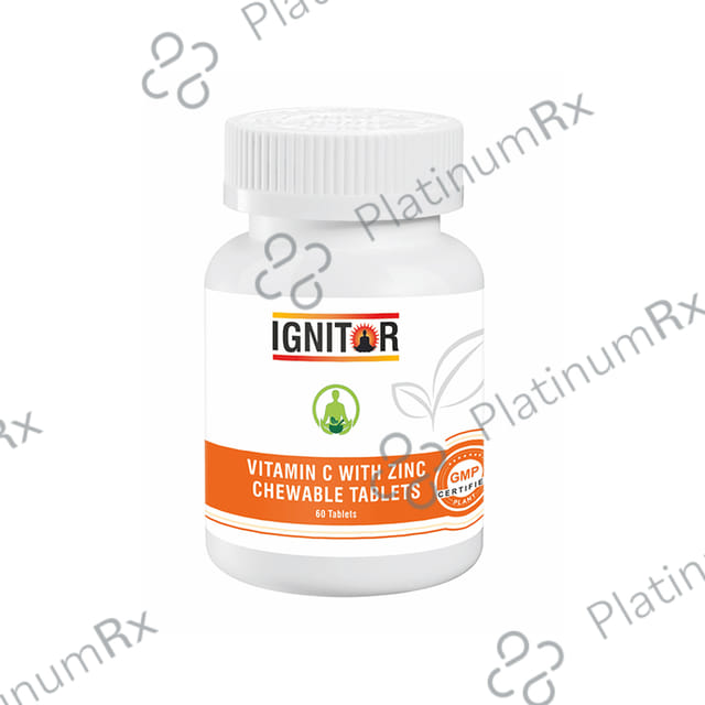Ignitor Vitamin C with Zinc Chewable Tablet 60s