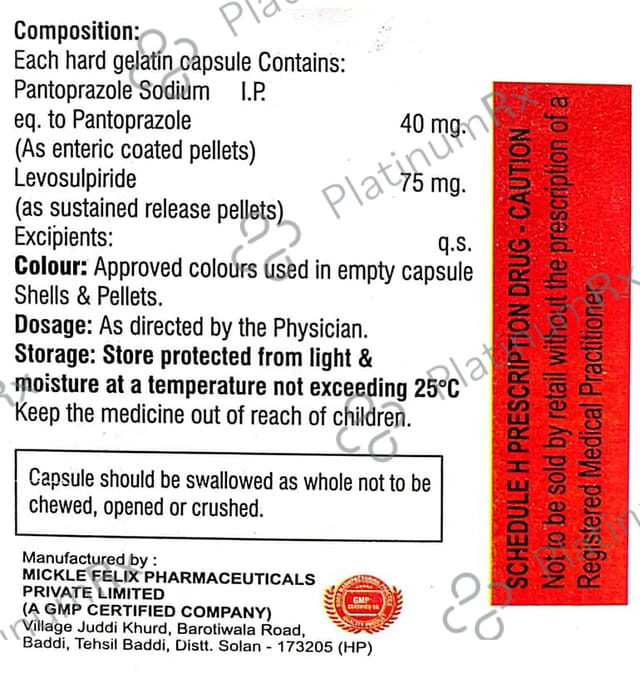 Pantrip I 75mg/40mg Capsule