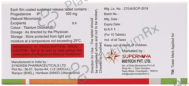 Gestrone 300mg Tablet SR 10s