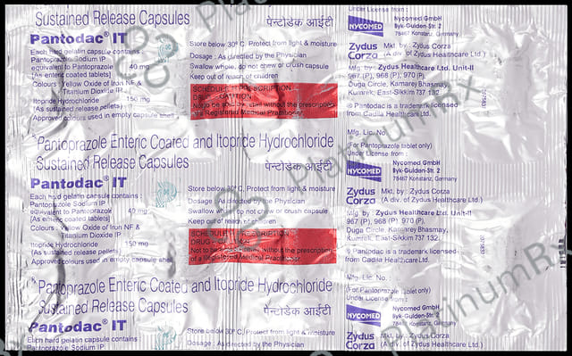 Pantodac IT 150/40mg Capsule SR 10s