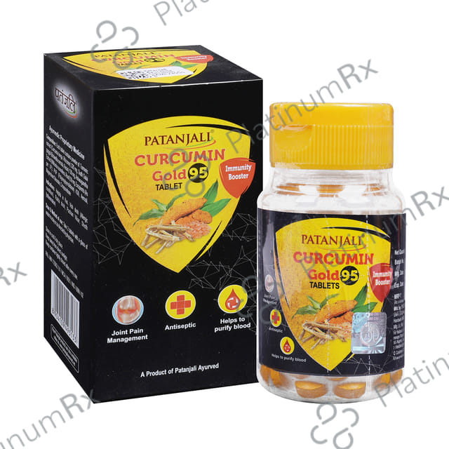 Patanjali Ayurveda Curcumin Gold 95 Immunity Booster Tablet