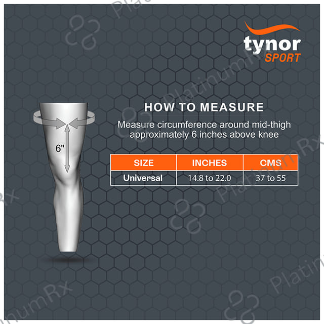 Tynor Knee Wrap (Neo) Universal Orange & Black