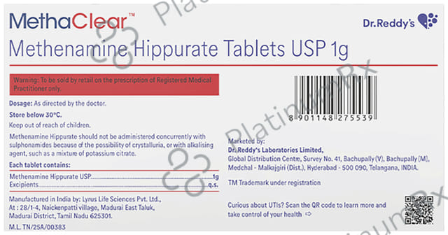 Methaclear 1gm Tablet 10s