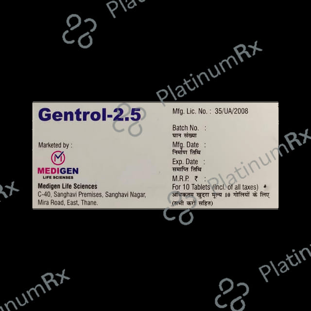 Gentrol 2.5 Tablet ER