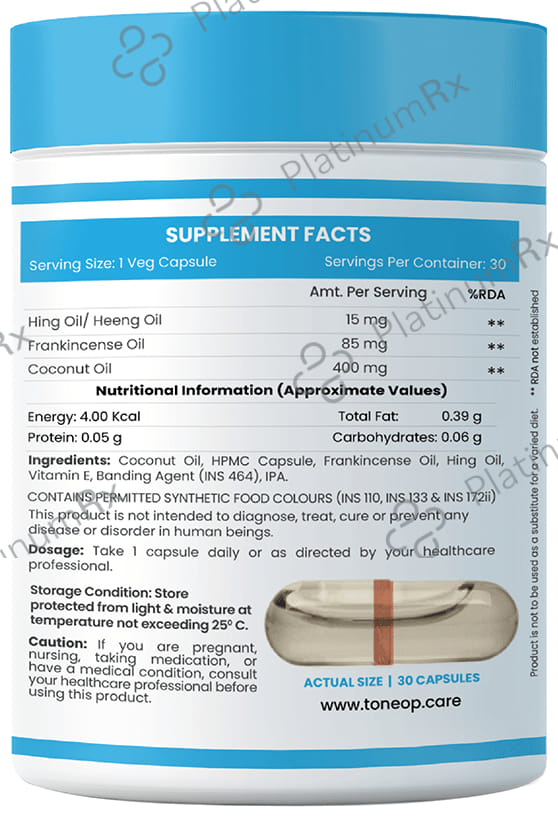 ToneOp Care Hing Oil Capsule 30s