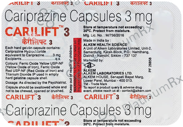 Carilift 3mg Capsule 10s