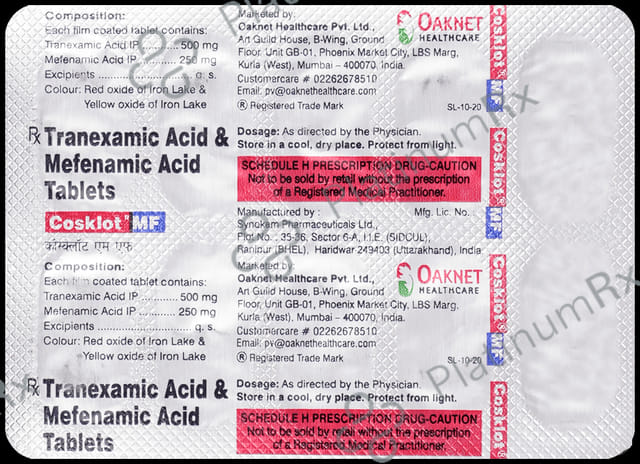 Cosklot MF 500/250mg Tablet 10s